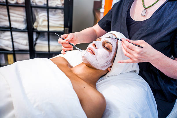 Esthetician Giving a Facial